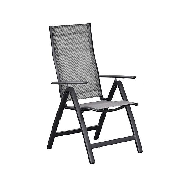 Merxx Carrara Gartensessel 2er-Set Klappbar Graphit-Diamant günstig online kaufen