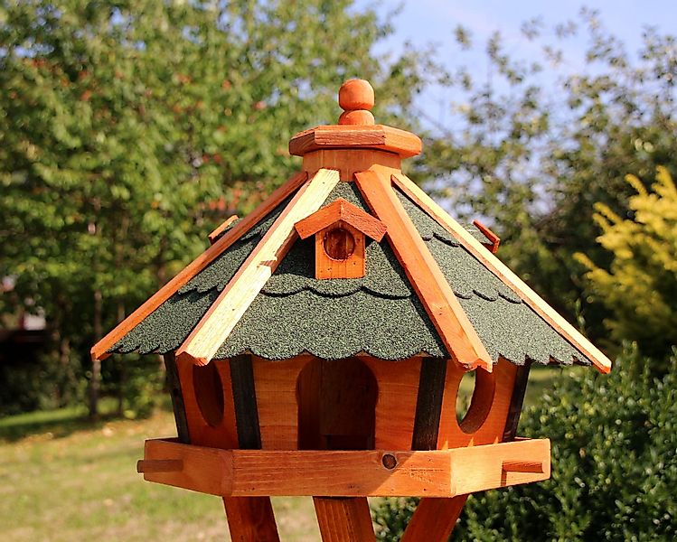 Holzdekoladen Vogelhaus Vogelhaus 47x33 cm wetterfest wahlweise mit Ständer günstig online kaufen