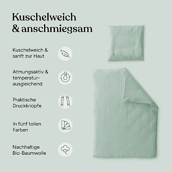 Ehrenkind Kinderbettwäsche Kinder Bettwäsche, 100% Bio-Baumwolle, Standard günstig online kaufen