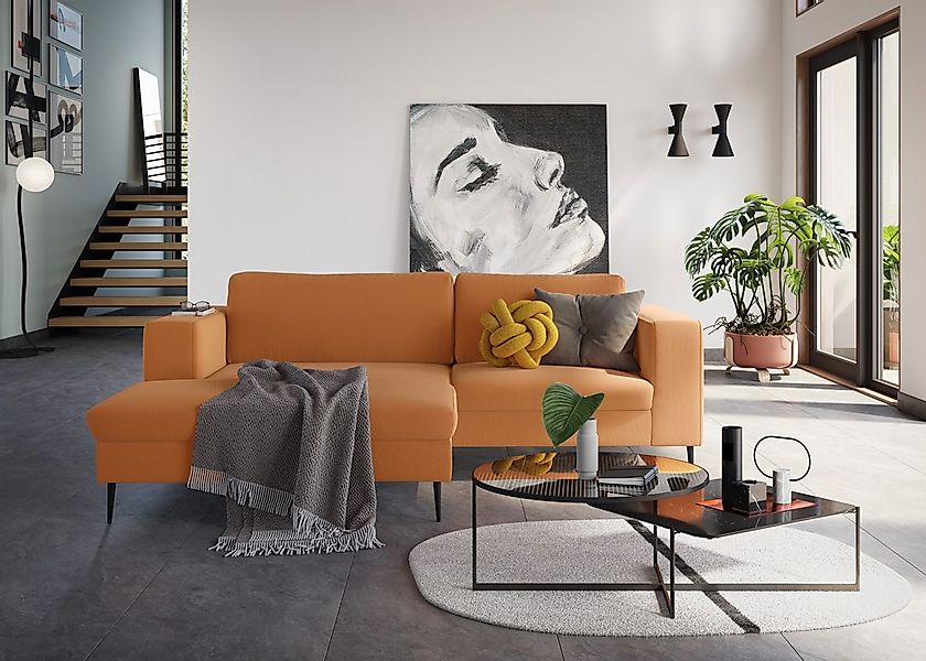 DOMO collection Ecksofa "Modica kompakt und elegant, Breite 244, L-Form", m günstig online kaufen