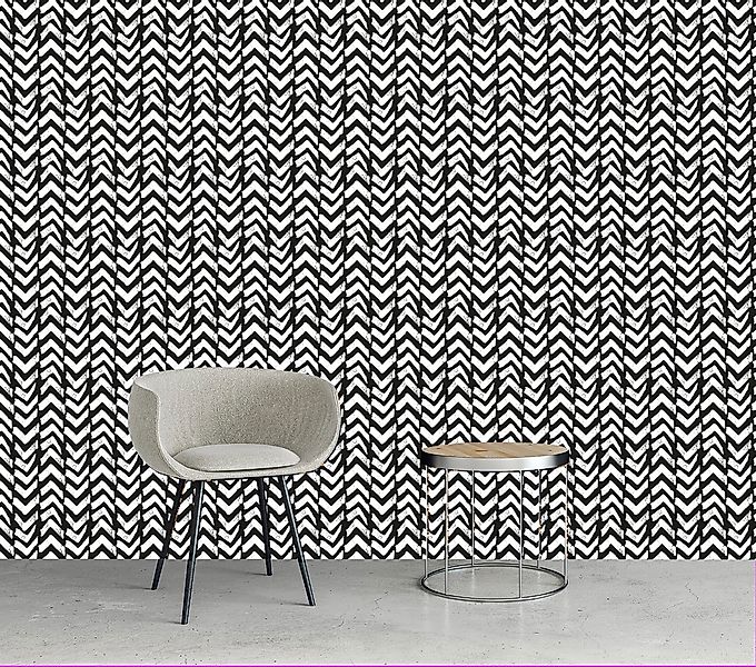 queence Vinyltapete »Miles«, Streifen, 90x250cm, selbstklebend, kinderleich günstig online kaufen