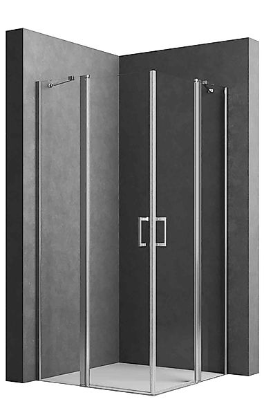 Boromal Eckdusche Duschkabine 90x90 Pendeltür 80x80 günstig online kaufen