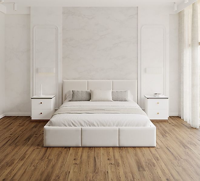 FDM Polsterbett Stauraumbett AMBER Bettgestell 90x200, günstig online kaufen