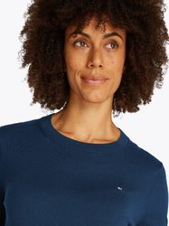 Tommy Hilfiger Rundhalspullover CO JERSEY STITCH günstig online kaufen