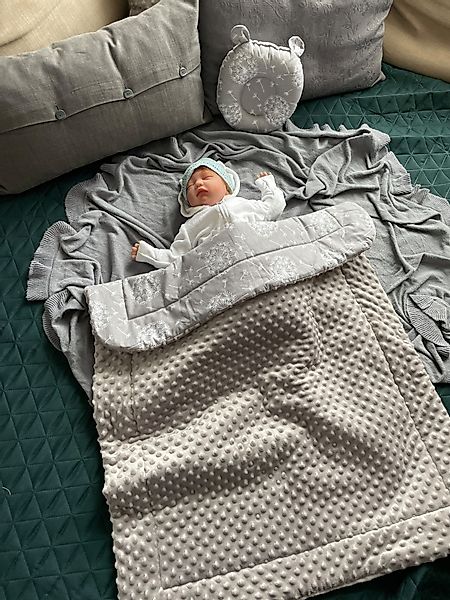 Babydecke Warm, Mittelwarm BAUMWOLLE/MINKY Babydecke 80x100 günstig online kaufen