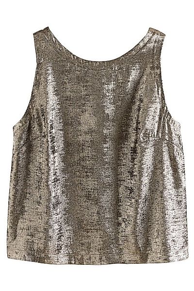 Next Blusentop Ärmelloses Metallic-Top (1-tlg) günstig online kaufen