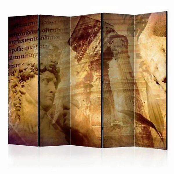 artgeist Paravent Greek collage II [Room Dividers] braun Gr. 225 x 172 günstig online kaufen