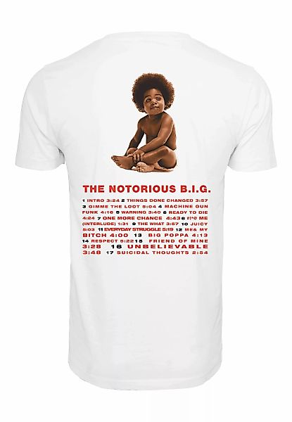 MisterTee T-Shirt "MisterTee Herren Biggie Ready To Die Tracklist Tee", (1 günstig online kaufen