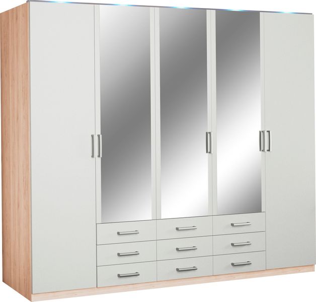 priess Kleiderschrank "Amsterdam" mit oder ohne LED-Beleuchtung günstig online kaufen