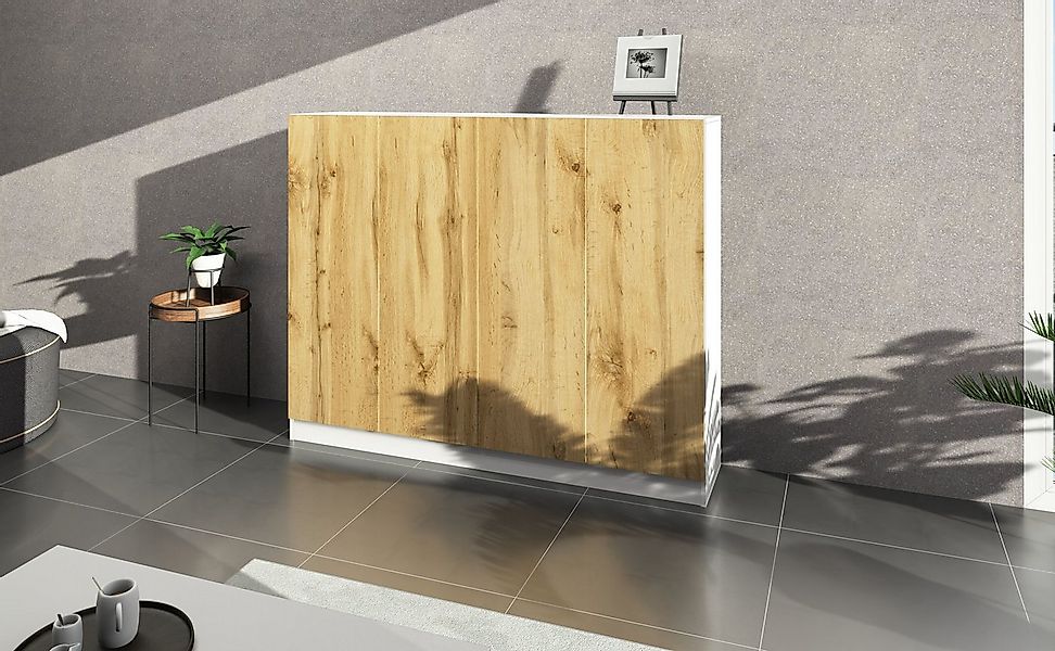 borchardt Möbel Schuhschrank Vaasa, Schuhregal 4-türig mit 12 verstellbaren günstig online kaufen