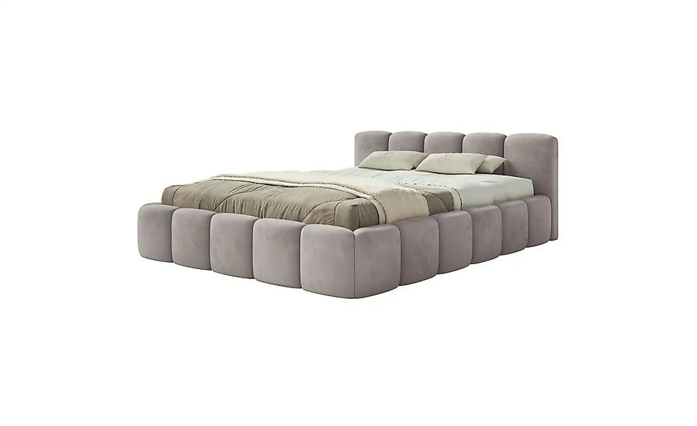 Selsey Polsterbett mit Bettkasten Cloudy Low ¦ grau ¦ Maße (cm): B: 160 H: günstig online kaufen