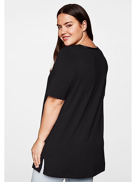 Sheego Longshirt "Große Größen", mit Raffung günstig online kaufen