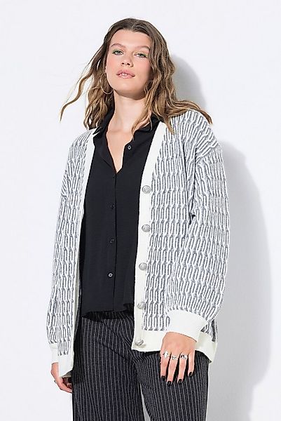 Studio Untold Strickjacke Strickjacke oversized Zopfmuster günstig online kaufen