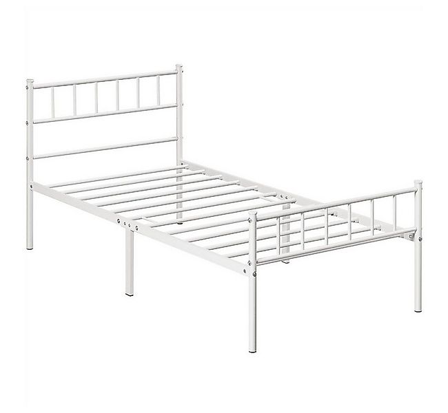 Yaheetech Bettgestell Metallbett, Einzelbettgestell / Doppelbettgestell günstig online kaufen