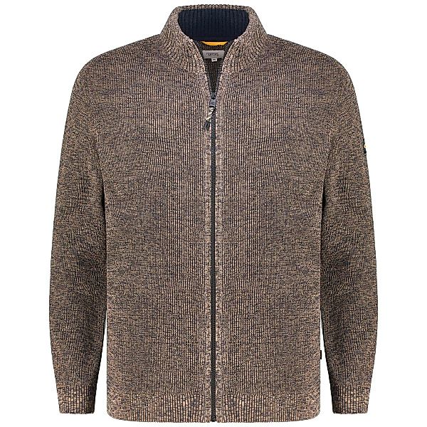 camel active Strickjacke mit Struktur Farbe braun Größe: 5XL günstig online kaufen