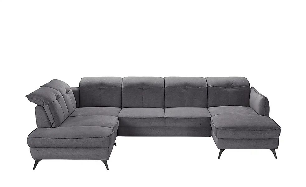 medium Wohnlandschaft inklusive diverser Funktionen Milan ¦ grau ¦ Maße (cm günstig online kaufen