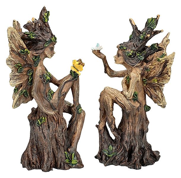 Figuren Shop GmbH Fantasy-Figur Waldfeen Figur 2er Set - Woodland Beauty - günstig online kaufen