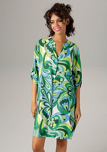 Aniston CASUAL Sommerkleid mit farbharmonischem, graphischem Druck günstig online kaufen