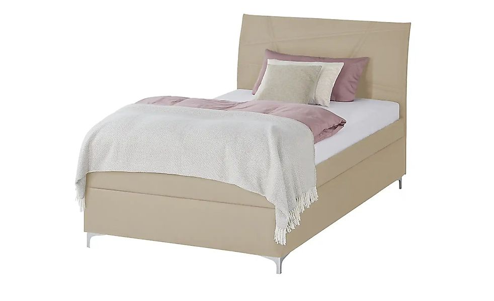 Polsterbett mit Matratze und Stauraum Lerryn ¦ beige ¦ Maße (cm): B: 126 H: günstig online kaufen