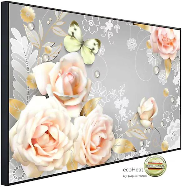Papermoon Infrarotheizung »Blumen mit Schmetterling«, sehr angenehme Strahl günstig online kaufen