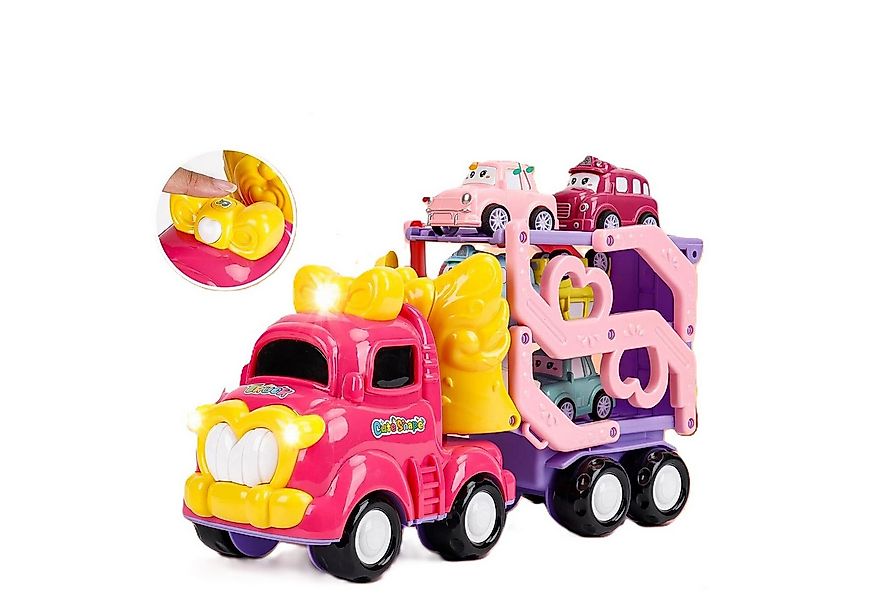 LA CUTE Spielzeug-LKW 7-in-1 Transport-LKW Spielzeug mit Mini-Autos, Licht, günstig online kaufen