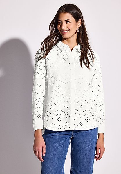 STREET ONE Langarmbluse aus reiner Baumwolle günstig online kaufen