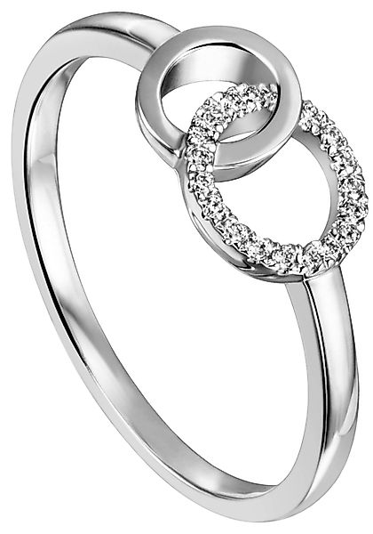 JOBO Diamantring "Ring mit 17 Diamanten", 585 Weißgold günstig online kaufen
