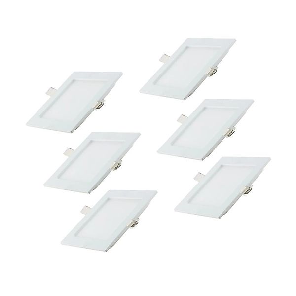 LUXULA LED Downlight Einbauspot 6er Set 6x6W 525lm CCT 3000K 4000K 6000K Ei günstig online kaufen