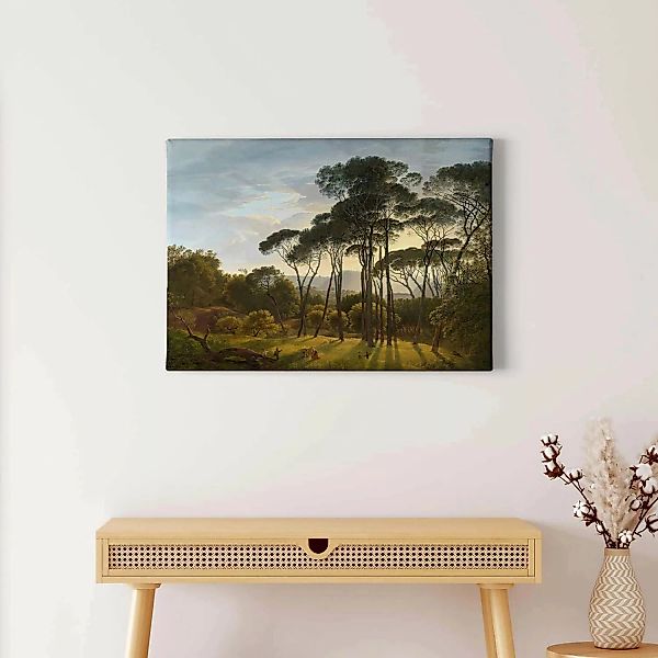 Bricoflor Kunstdruck Auf Leinwand Mit Bäumen Wald Leinwand Bild In Ölgemäld günstig online kaufen