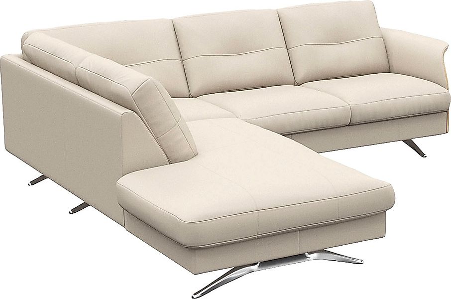 FLEXLUX Ecksofa »Glow, super bequem durch hochwertigem Sitzaufbau mit Feder günstig online kaufen