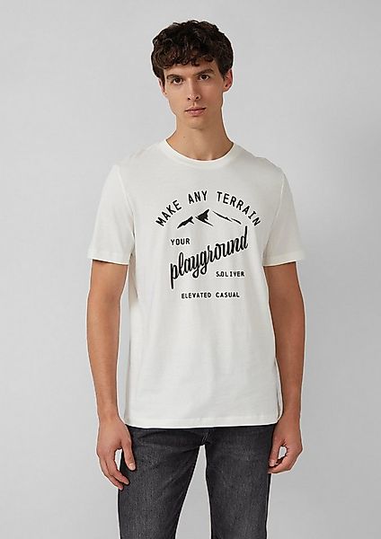 s.Oliver Kurzarmshirt T-Shirt T-Shirt mit Frontprint aus Baumwolle günstig online kaufen