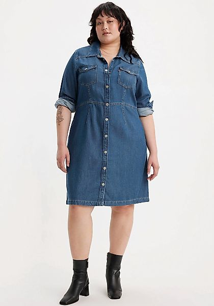 Levis Plus Jeanskleid "Western Dress" aufgesetzte Taschen günstig online kaufen