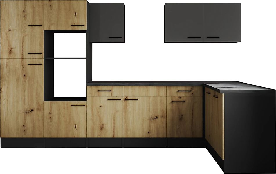 RESPEKTA Winkelküche "Oliver" Breite 340 cm, 90 cm Arbeitshöhe, in exklusiv günstig online kaufen