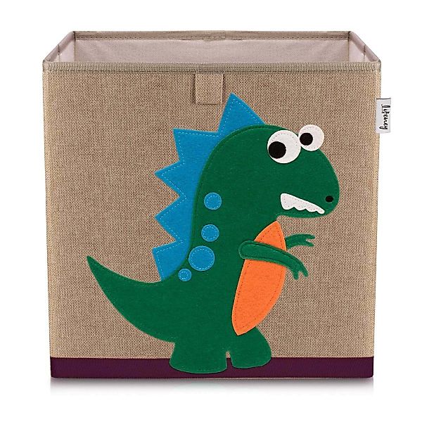 Lifeney Faltbox Aufbewahrungsbox Dino, Dunkelgrün günstig online kaufen
