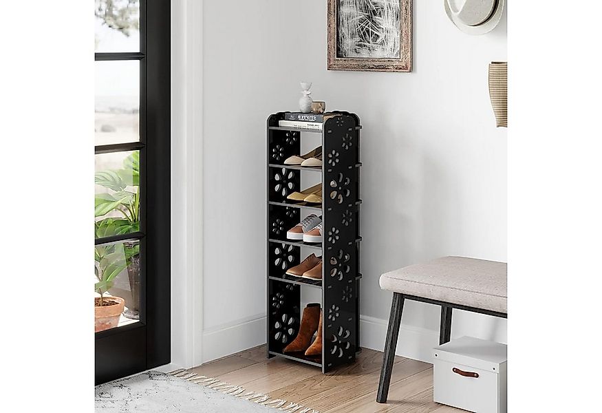 NAIMP Schuhregal Verstellbare Pflaumenblüte Schuhregal für Flur, Eingang, W günstig online kaufen