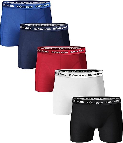 Bjorn Borg Boxershorts 5er-Pack Solids - Größe M günstig online kaufen