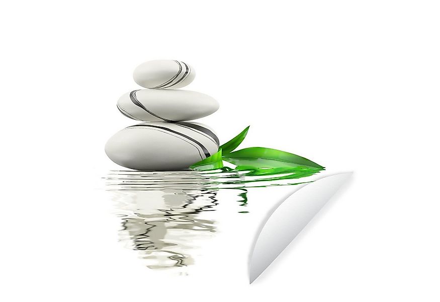 MuchoWow Wandsticker Zen-Steine im Wasser (1 St), Wandtattoo Selbstklebend, günstig online kaufen