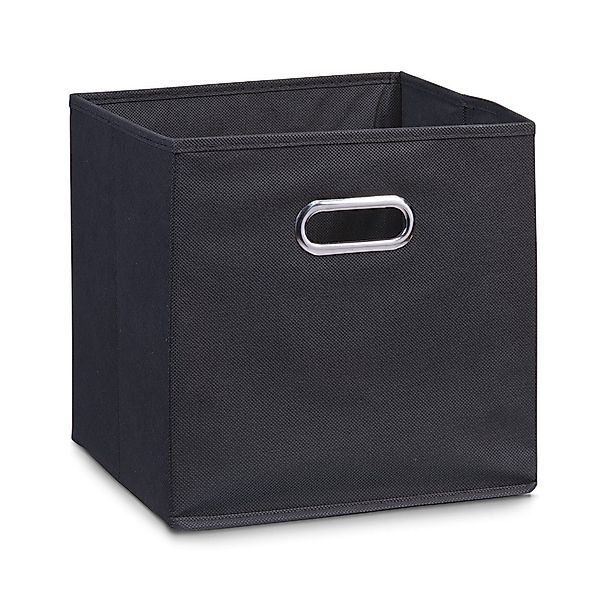 Zeller Present Aufbewahrungskorb Aufbewahrungsbox, Vlies, schwarz, günstig online kaufen