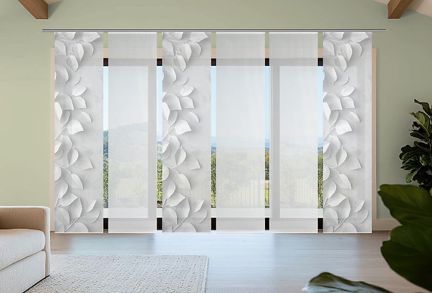 Vision S Schiebegardine "RIXA" Paneelwagen 6 Stk. tlg. Schiebevorhang,Bambu günstig online kaufen