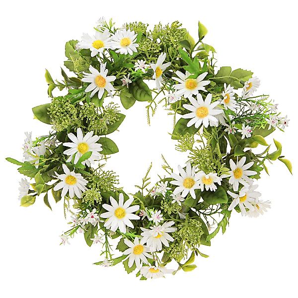 Viana Dekokranz Gänseblümchen Kranz Weiß Grün günstig online kaufen