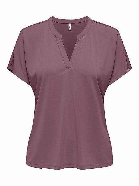 ONLY Kurzarmshirt "ONLFREE LIFE S/S SPLIT TOP JRS" Materialmix, regular fit günstig online kaufen