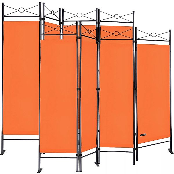 Paravent 2er-Set Orange 180x163cm günstig online kaufen