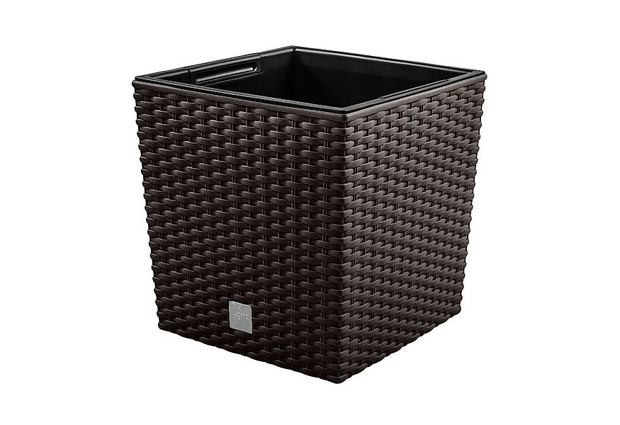 Prosperplast Pflanzkübel DRTS400L, Blumentopf mit Einsatz Rato Low Anthrazi günstig online kaufen