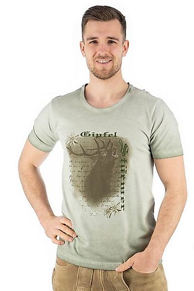 OS-Trachten Trachtenshirt Lyusop Kurzarm T-Shirt mit Motivdruck günstig online kaufen