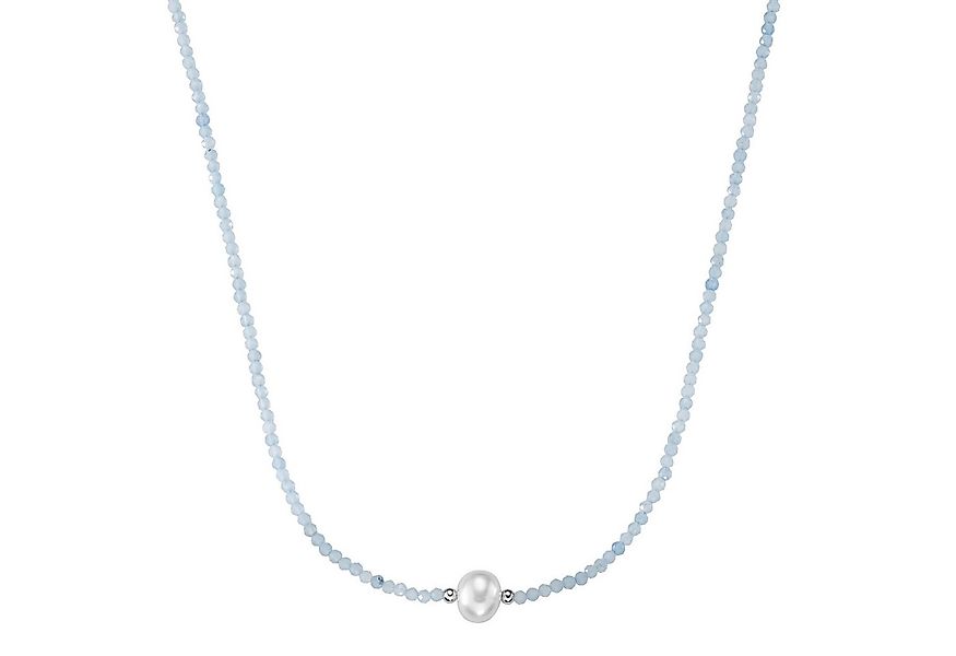 Smart Jewel Collier mit Stein-Kugeln + Muschelkern-Perle, Silber 925 günstig online kaufen