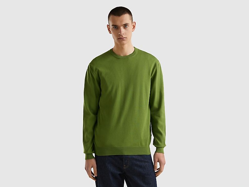United Colors of Benetton Rundhalspullover, mit Markenlabel günstig online kaufen