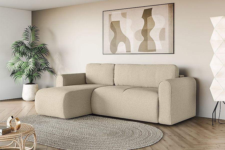 INOSIGN Ecksofa "Zacharia wahlweise Schlafsofa mit Bettkasten, B/T/H 250/16 günstig online kaufen