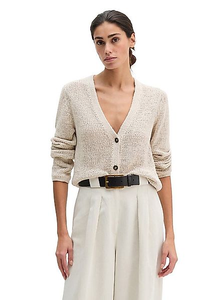 Marc O'Polo Cardigan slim aus Bändchengarn günstig online kaufen