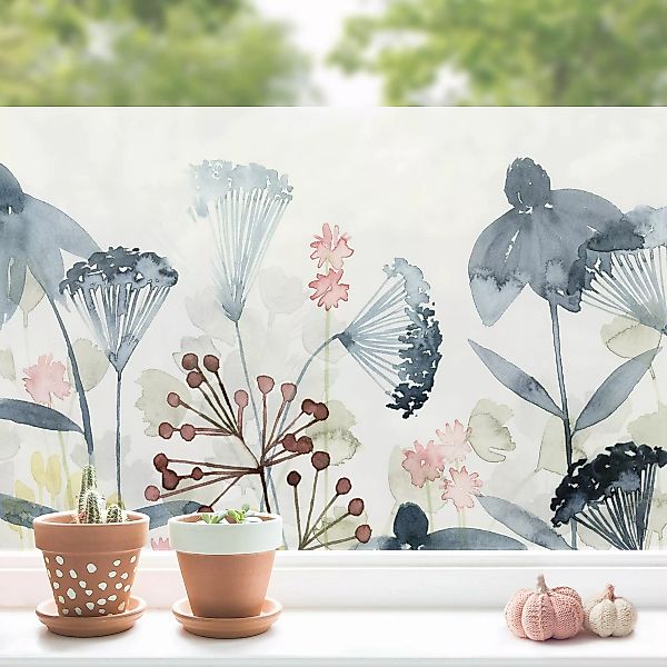 Fensterfolie Wildblumen Aquarell I günstig online kaufen