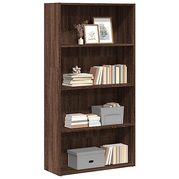 vidaXL Bücherregal Bücherregal Braun Eichen-Optik 80x30x152 cm Spanplatte günstig online kaufen